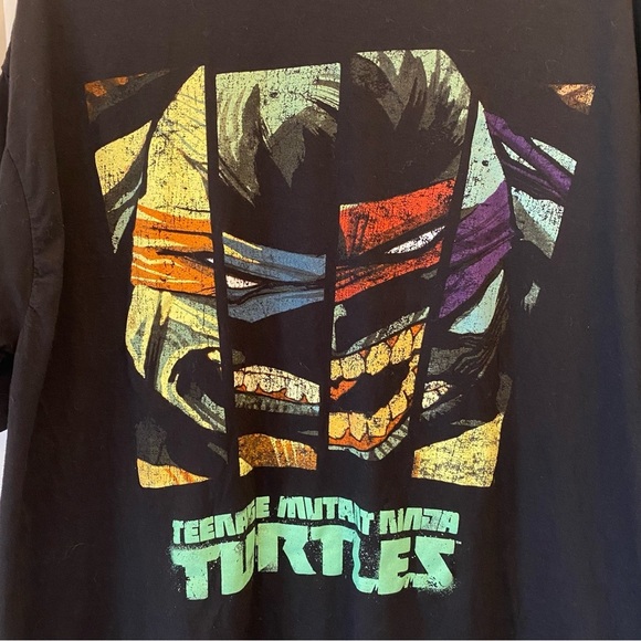 Nickelodeon Teenage Mutant Ninja Turtles Men's size 2x Black Tee - Picture 4 of 5